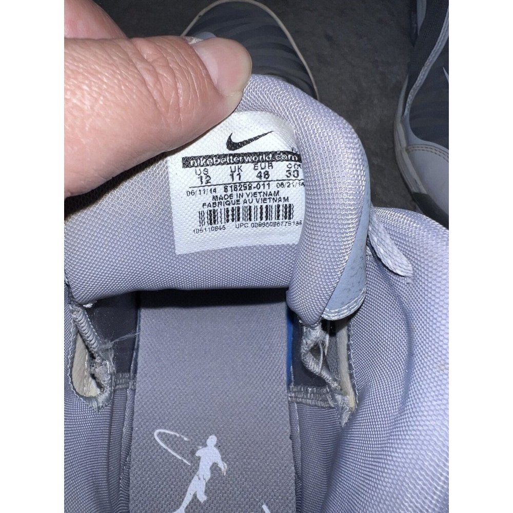 NIKE Swingman MVP 2 Mid Metal Baseball Cleats Gray/White 616258-011 Size 12 - Picture 12 of 12